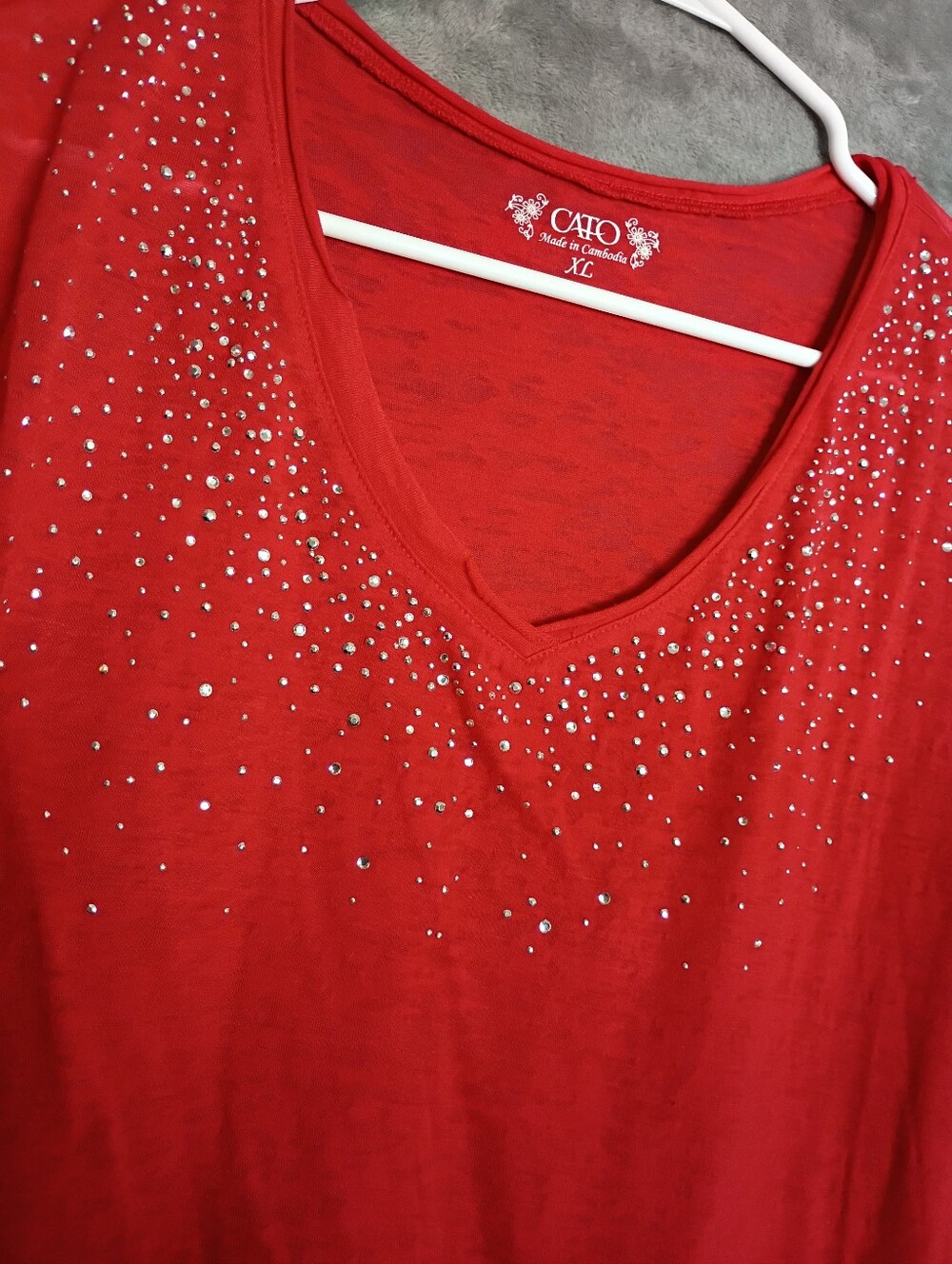 Cato Rhinestone Shirt - Picture 2 of 3